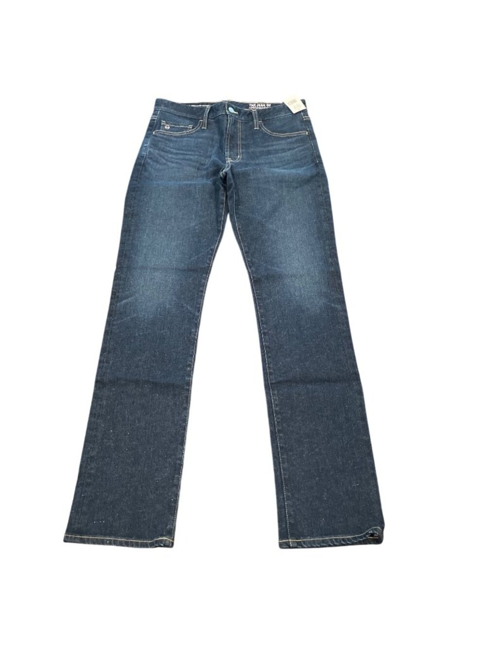AG Everett Slim Straight Jean Mens 32x33 Wonders Dark Wash Faded Indigo Casual